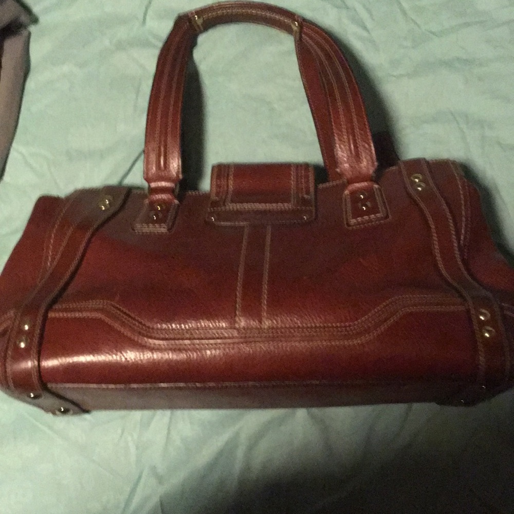 Coach expandable buckle should bag. Tobacco color - Picture 3 of 8